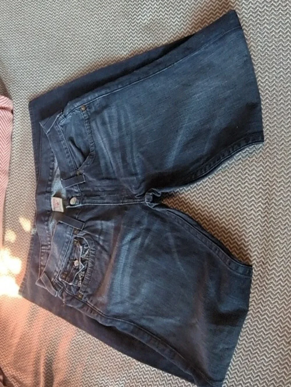 True Religion Dark Blue Straight Leg Jeans